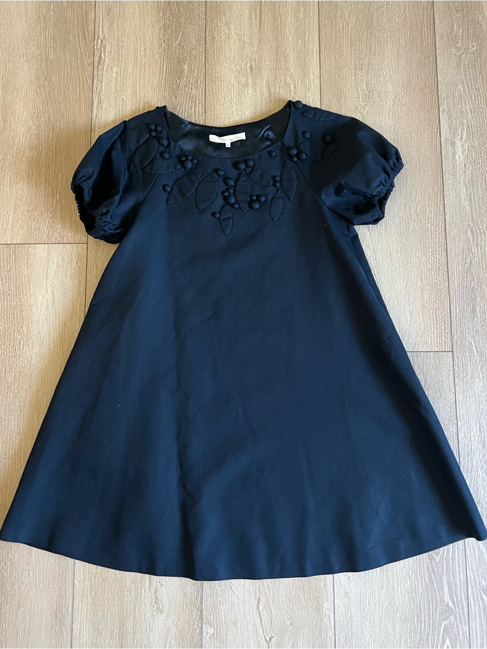3.1 Phillip Lim Navy Blue Cotton A-line Skater Flare Dress w pockets sz 4